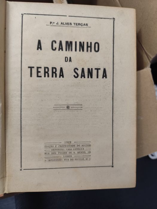 Livro A Caminho Da Terra Santa de J. Alves Terças