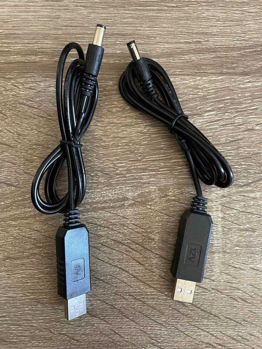 Кабель для роутера від повербанка на 12V,  9V і на 5V