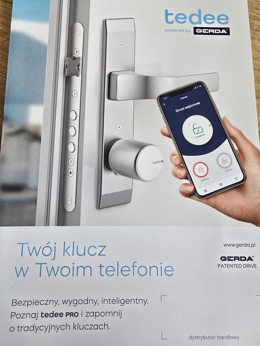 Sprzedam inteligentny zamek TEDEE PRO Grafit lub Srebrny do wyboru, najlepszy smart zamek na rynku!