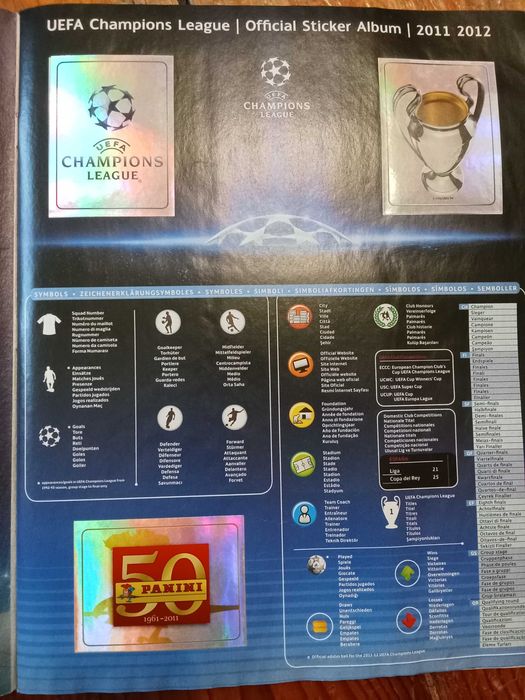 Caderneta Panini UEFA Champions League 2011/2012 - Falta 1 cromo