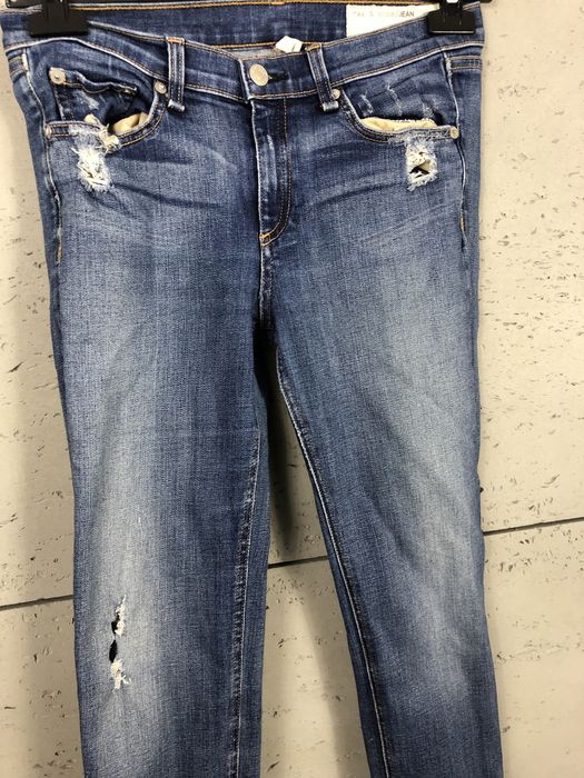 Rag & Bone Jean Destroyed Skinny roz. 29 damskie dżinsy premium