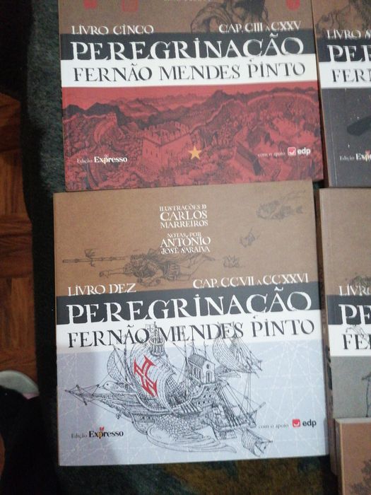 7 Livros Peregrinação Fernão Mendes Pinto