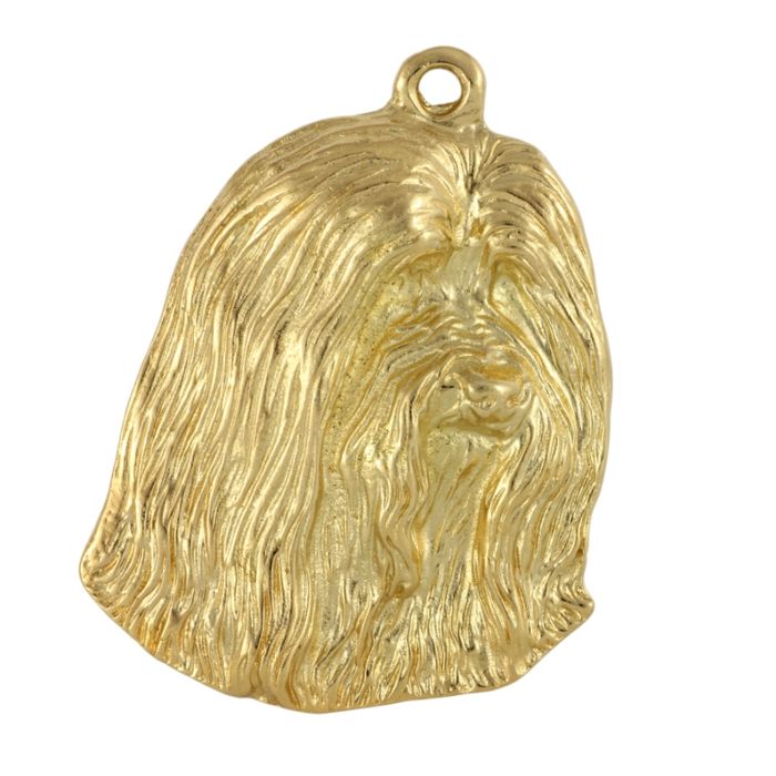 Bearded Collie brelok pozłacany Art-Dog