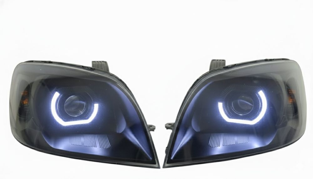 Тюнинг фары Bi-LED для Chevrolet Aveo T250 (Комплект 2 шт), черные