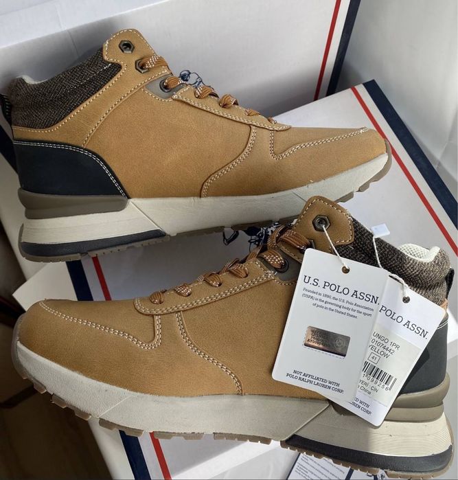 Ботинки U.S. POLO ASSN. Хайтопы. Размер 41 (26,5 см). Новые!