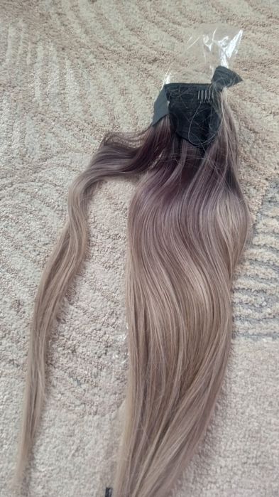 Długi kucyk na rzep