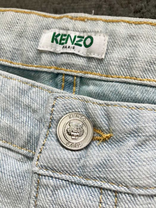 Nowe jasne błękitne męskie spodnie jeansy Kenzo skinny luksus