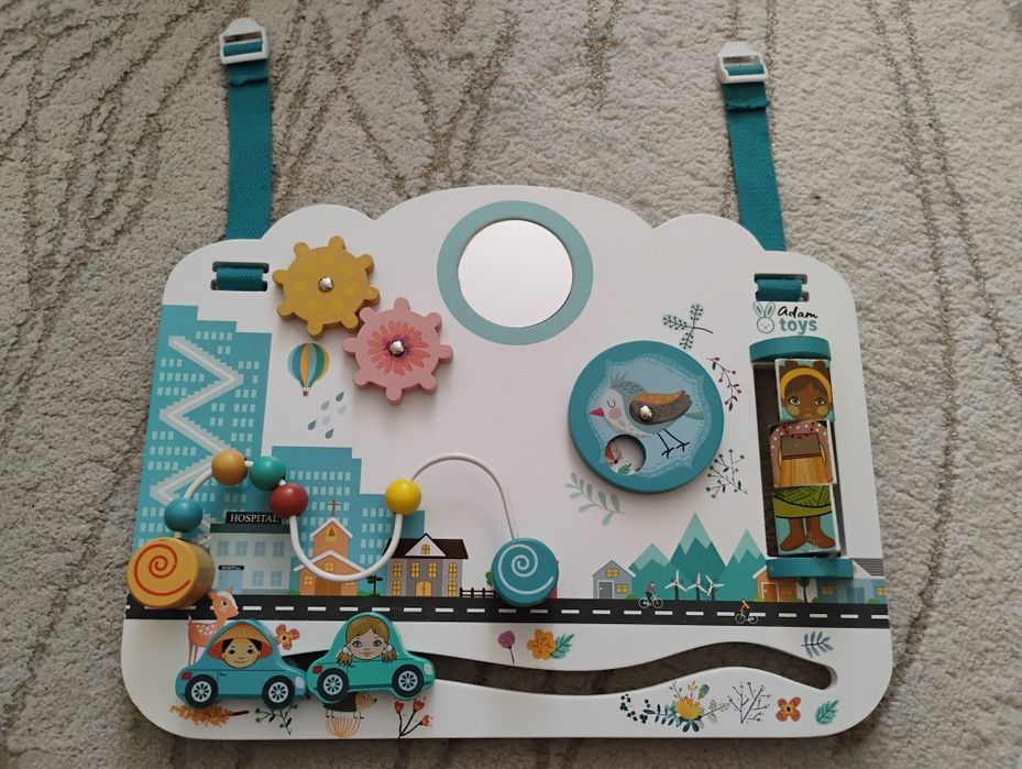 Tablica manipulacyjna Adam bardzo dobry stan montessori