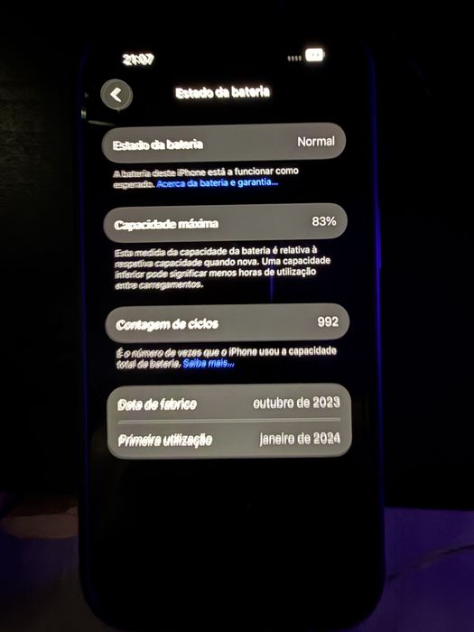 Iphone 15 com pelicula anti reflexo