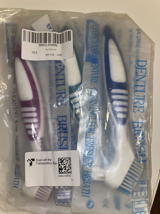 Pack de 3 Escovas para Dentaduras – Novas e Seladas