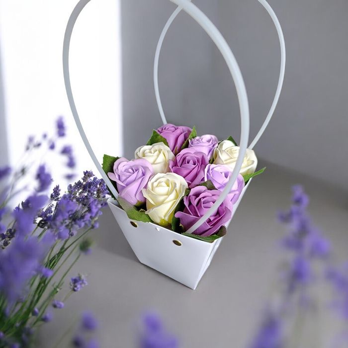 Букети у сумочці 9 троянд