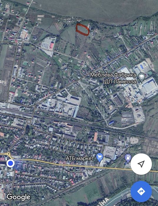 Земельна ділянка в м. Тячів під котеджне містечко