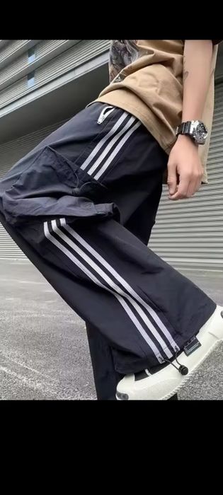 Hit unisex sport spodnie nylon cargo bojówki 3 paski r. SML