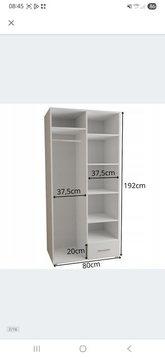 Szafa 80cm cm cm