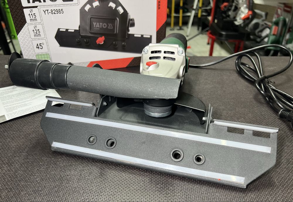 Заусовщик плитки под 45° Слайдер YATO Польша + подключение пылесоса