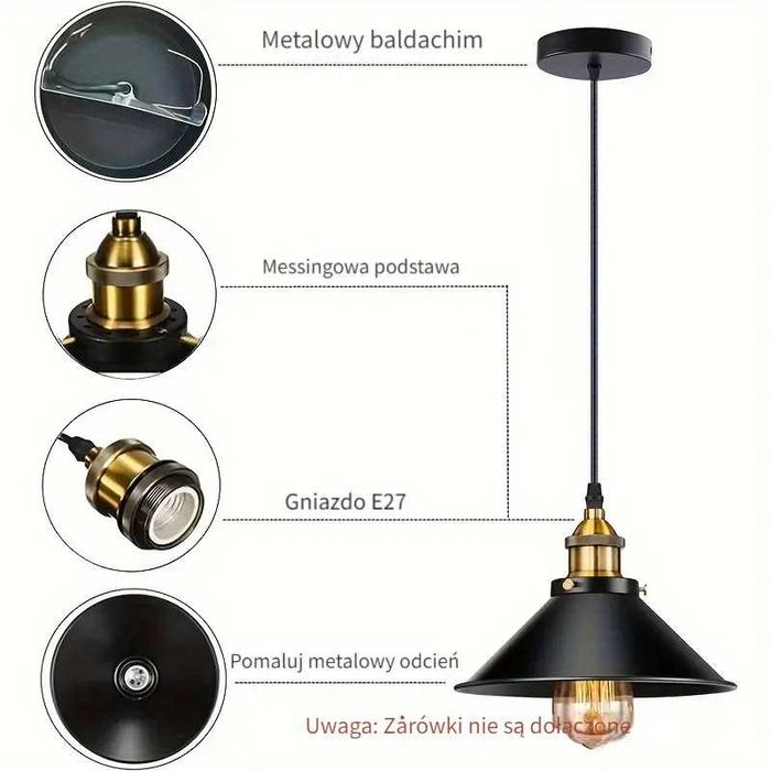 Lampa w stylu retro