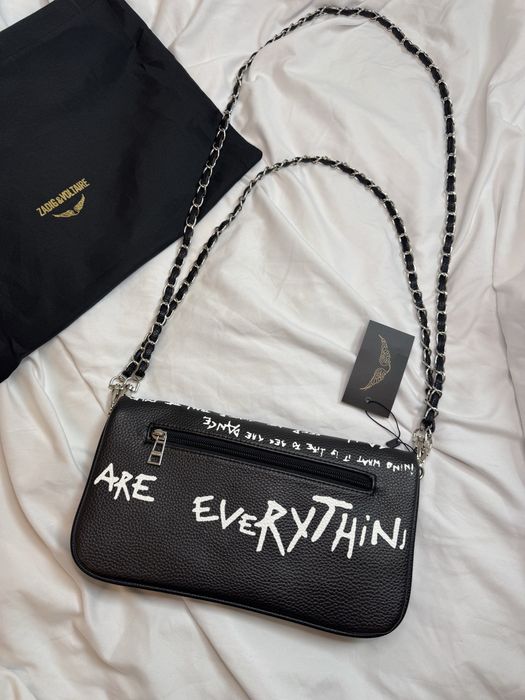 Сумка zadig&voltaire клатч rock з буквами