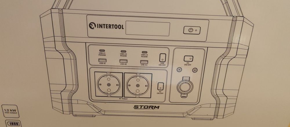 Зарядна станція Intertool Storm WT- 7002 + фен у подарунок!