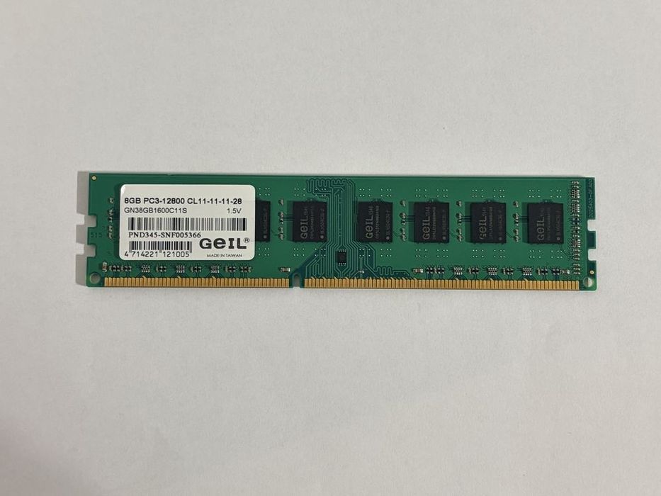 Pamięć GeIL DDR3, 8 GB, 1600MHz, CL11 (GN38GB160011S)