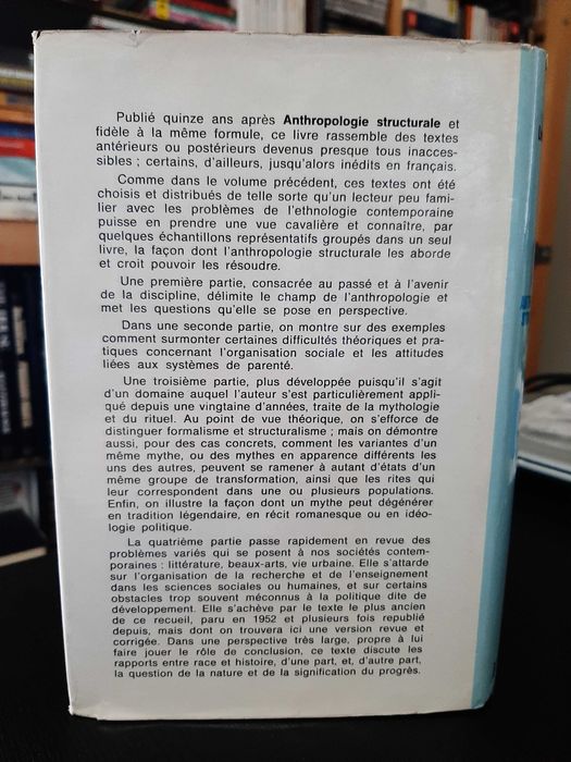 Claude Lévi-Strauss – Anthropologie Structurale Deux