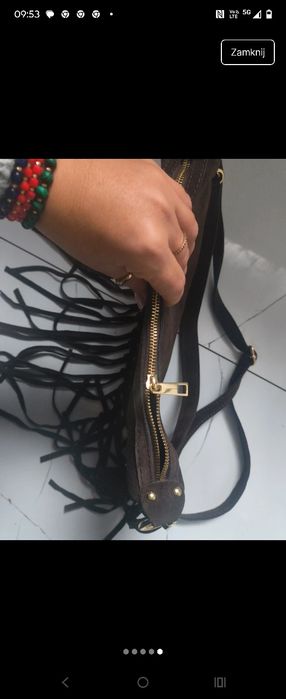 Torebka zamsz fredzle
