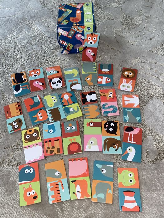 Развивающие карточки, развивающий пазл Djeco, настольные игры