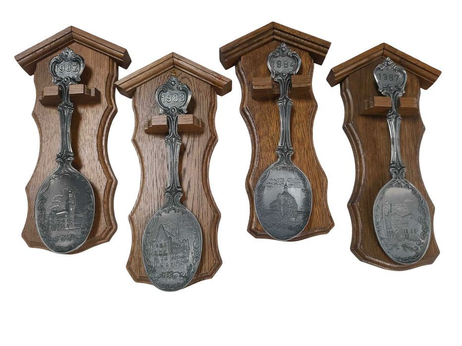 Łyżki cynowe kolekcjonerskie Germany Frieling- Zinn 1982-1987