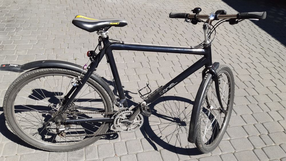 Rower CANIEL aluminium bardzo lekki, części SHIMANO, SHOGUN koła 26,