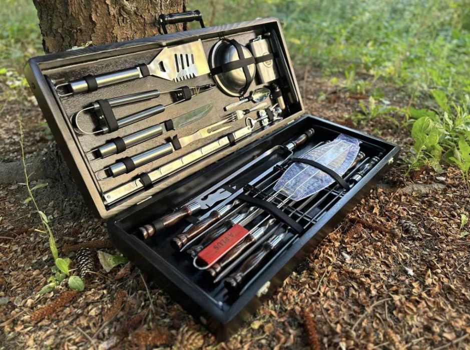 Набір шампурів у кейсі! Набор шампуров вкейсе! Супер подарунок!