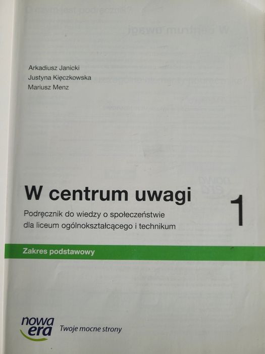 W centrum uwagi 1 podręcznik