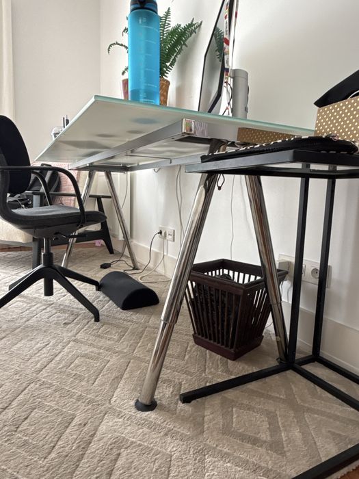 Secretaria vidro 160x80