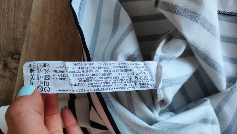 Sukienka w paski midi Zara r. S