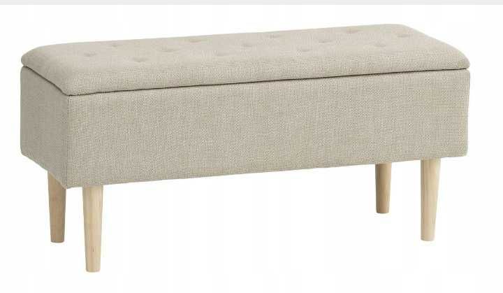 Szafka na buty z siedziskiem JYSK 95 x 45 x 37 cm beżowy BADSTED odbior osobisty