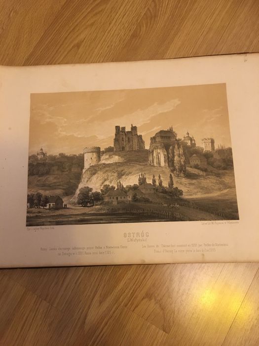 Litografie stare Napoleon Orda oryginał 1875 Podole Wolyn
