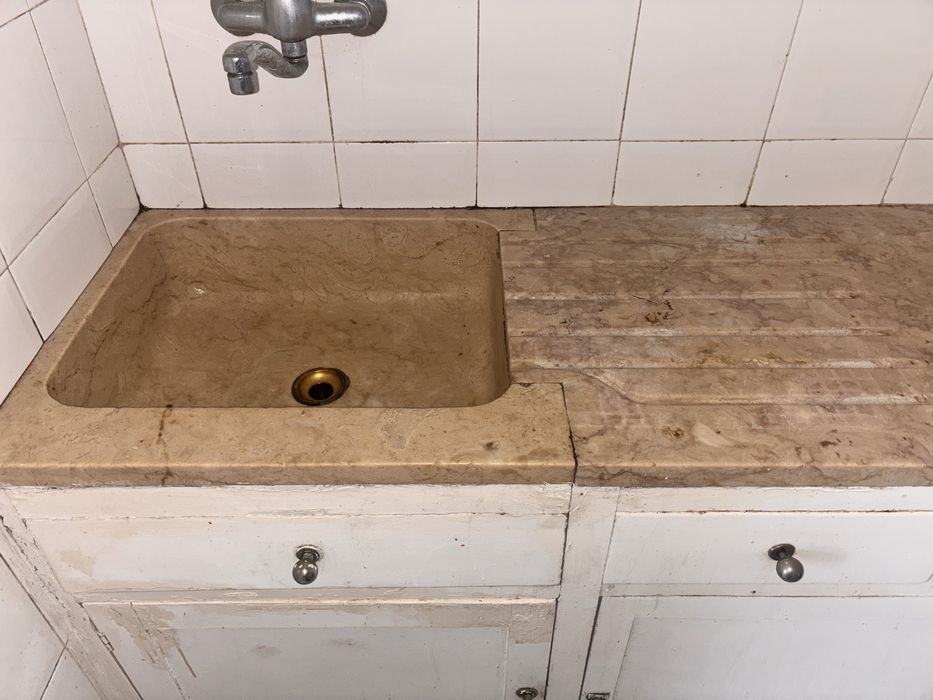 Bancada lava-loiça marmore Lioz