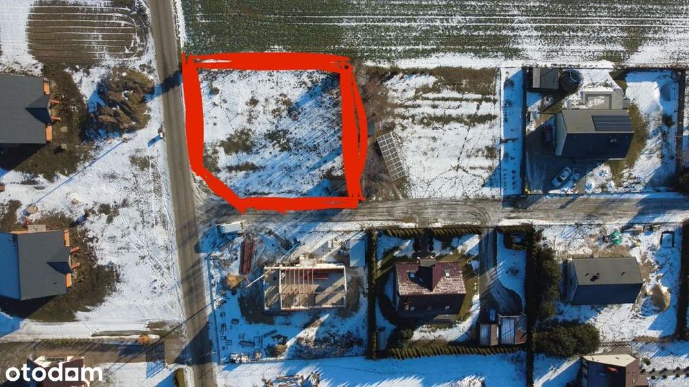 Działka budowlana 900m²Prusinowice prąd dokumentacja gotowa pod budowę