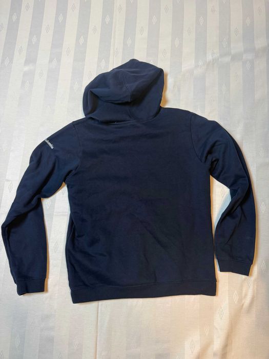 Granatowa bluza Columbia z kapturem, rozmiar XL, kieszenie kangur