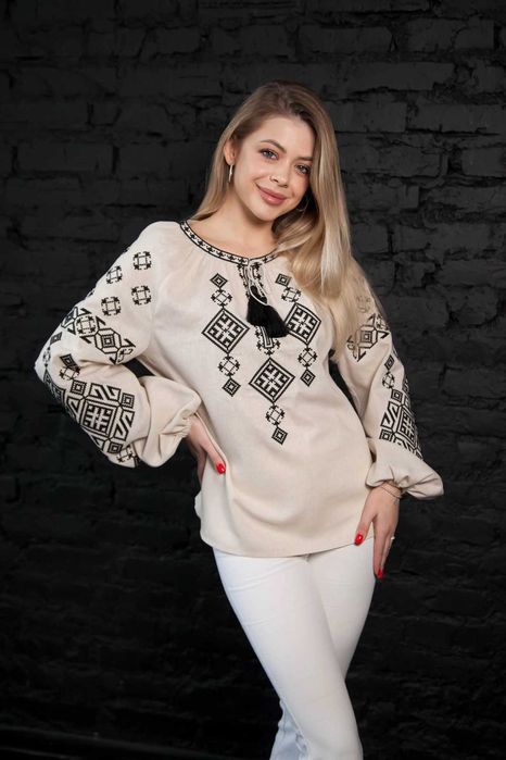 • Хіт! Парні вишиванки Руна льон Комплект жіноча та чоловіча вишиванка