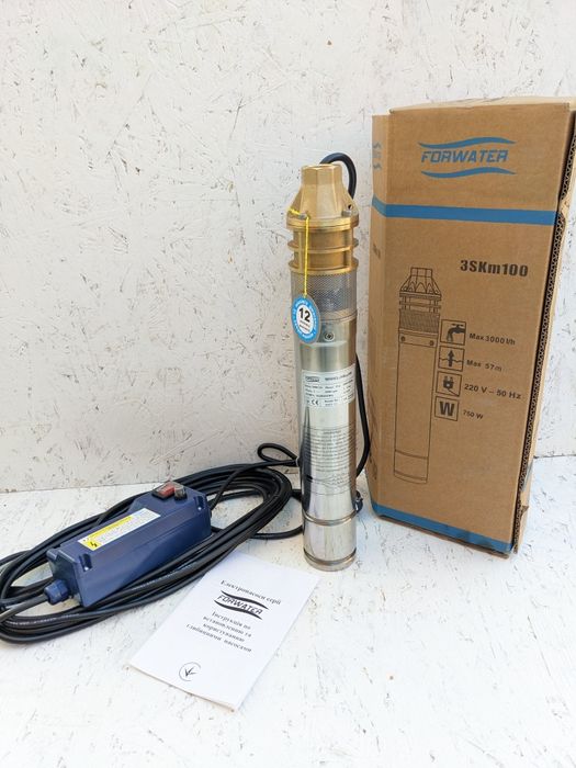 3 SKM100 Forvater насос погружний для скважини і колодязя