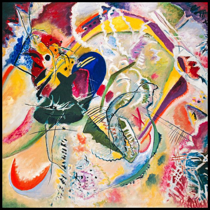 Plakat 100x100cm Improvisation 35, Wassily Kandinsky Vintage Salon