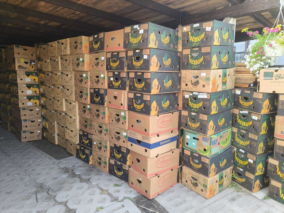 Kartony po bananach