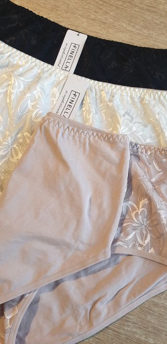 3×Damskie majtki figi z wysokim stanem 4XL bawełniane