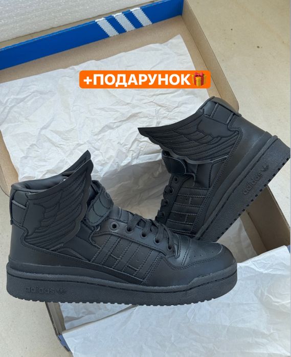Є В НАЯВНОСТІ‼️Кросівки Adidas Forum Hi Wings 4.0 x Jeremy Scott Black