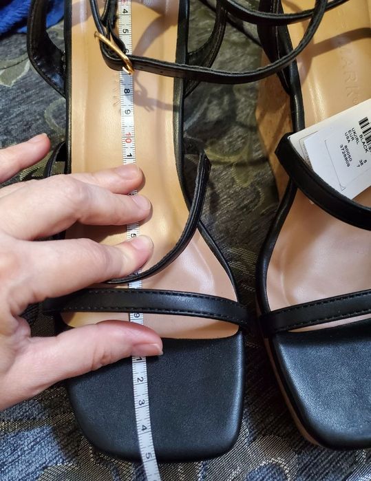 Босоніжки чорні жіночі "Primark". 38 - 39 розмір.