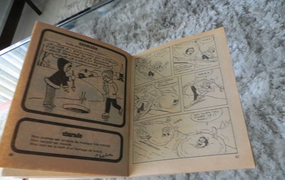 Livro Banda desenhada Pif + Livro de jogos Ano 1981 Francês