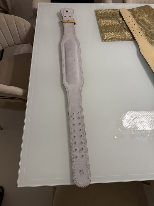 Meteor skórzany pas kulturystyczny nowy S