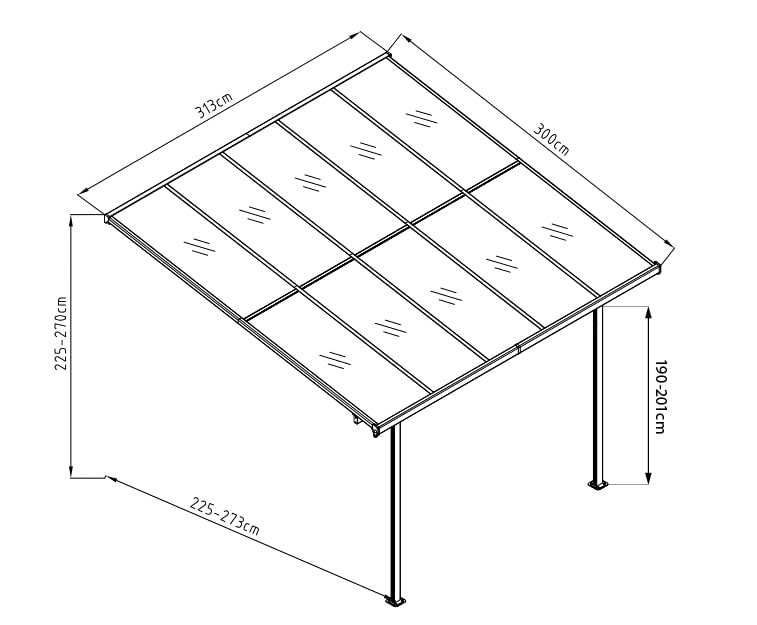 Zadaszenie tarasu 3x3 wiata 3x4,3 altana 3x5,5 czarna 3x6 m biała