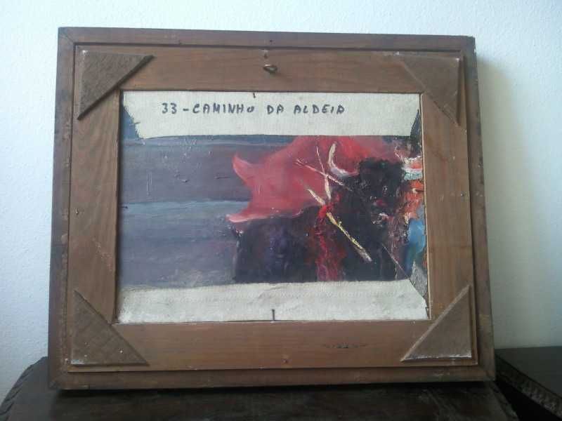 quadros a óleo de pintor reconhecido assinados e datados.