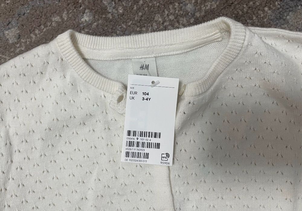 Кофта hm 104 / кофта для дівчинки hm 3-4 роки