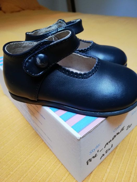 Sapatos Pré-Andante em Pele de bebé n° 20